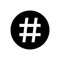 hashtag ikon design vektor mall