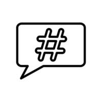 Hashtag Symbol Design Vektor Vorlage