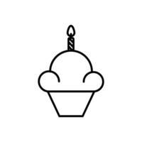 Cupcake Symbol Design Vektor