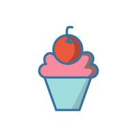 Cupcake Symbol Design Vektor