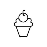 Cupcake Symbol Design Vektor