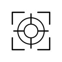Fokus Symbol Design Vektor Vorlage