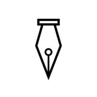 Brunnen Stift Symbol Vektor