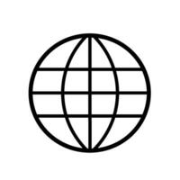 Globus-Icon-Vektor vektor