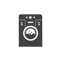 Waschen Maschine Symbol, modern Stil. Kleider Trockner, Unterlegscheibe oder Wäsche Logo Vektor Design Vorlage.