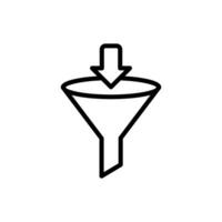 Trichter Symbol Design Vektor Vorlage