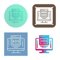 digital reklam vektor ikon