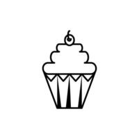 Cupcake Symbol Design Vektor