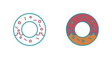 Donut-Vektor-Symbol vektor