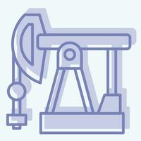 ikon petroleum. relaterad till ryssland symbol. två tona stil. enkel design redigerbar. enkel illustration vektor