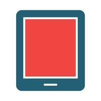 Tablette Vektor Glyphe zwei Farbe Symbol zum persönlich und kommerziell verwenden.