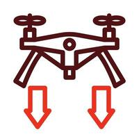 Landung Vektor dick Linie zwei Farbe Symbole zum persönlich und kommerziell verwenden.
