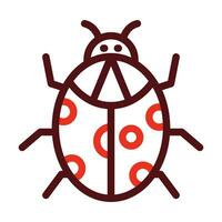 Käfer Vektor dick Linie zwei Farbe Symbole zum persönlich und kommerziell verwenden.