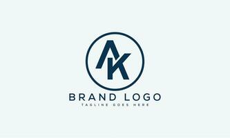 Brief ak Logo Design Vektor Vorlage Design zum Marke.