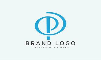 brev p logotyp design vektor mall design för varumärke.