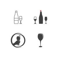 Wein Logo Symbol vektor
