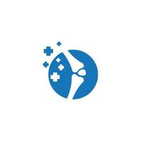 ortopedisk klinik logotyp vektor