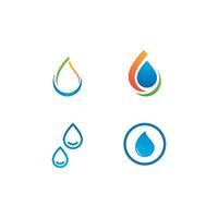 Wassertropfen-Logo-Design vektor