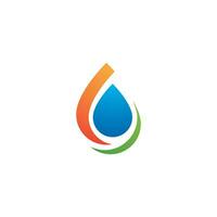 Wassertropfen-Logo-Design vektor