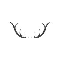 rådjur hjorthorn logotyp vektor