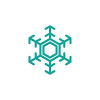 Schneeflocken Symbol Vektor