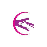 Hand Pflege Logo Symbol vektor