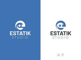 E-Brief-Logo-Design vektor