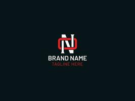 n Brief Logo-Design vektor