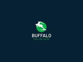 buffel logotyp design vektor