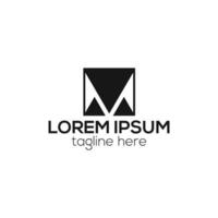 m brev media spelare logotyp. lyx m brev logotyp design vektor mall