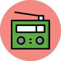 Radio-Vektor-Icon-Design-Illustration vektor