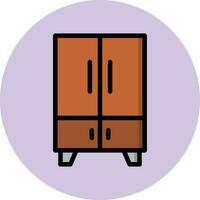 Schrank-Vektor-Icon-Design-Illustration vektor