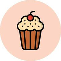 Cup-Kuchen-Vektor-Icon-Design-Illustration vektor