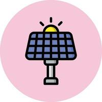 Solarpanel-Vektor-Icon-Design-Illustration vektor