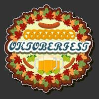 schön Illustration auf Thema von feiern jährlich Oktoberfest Urlaub vektor