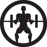 Bodybuilding Logo Vektor Silhouette Illustration 6
