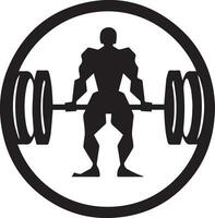 bodybuilding logotyp vektor silhuett illustration 8