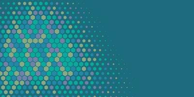 geometrisch abstrakt Hexagon zwei Farbe Hintergrund vektor