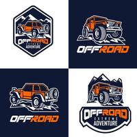 Offroad-Logo-Vektor-Zusammenstellung vektor