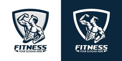 fitness logotyp vektor