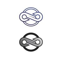 Infinity-Design-Vektor-Design-Logo-Geschäft und Symbol vektor