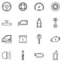 Auto Icon Set vektor