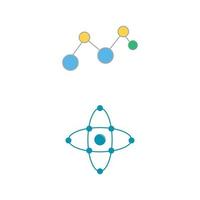 Molekül Symbol Logo Vorlage Vektor-Illustration Design vektor
