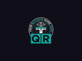 modern qr medizinisch Logo, minimalistisch qr Logo Symbol Vektor Kunst zum Ärzte