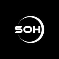 soh Brief Logo Design, Inspiration zum ein einzigartig Identität. modern Eleganz und kreativ Design. Wasserzeichen Ihre Erfolg mit das auffällig diese Logo. vektor