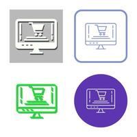 Online-Shopping-Vektor-Symbol vektor