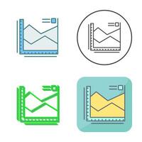 spline Diagram vektor ikon