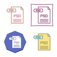 PSD-Vektorsymbol vektor