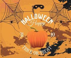 abstrakt design halloween dag 31 oktober spindel mörk pumpa vektor