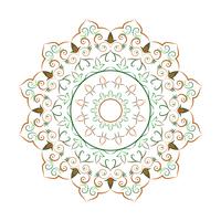 Flower Mandala Vintage dekorativa element vektor